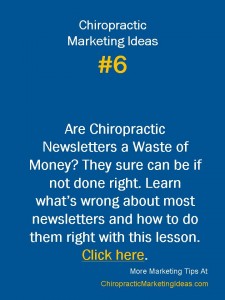 chiropractic newsletters altadonna marketing